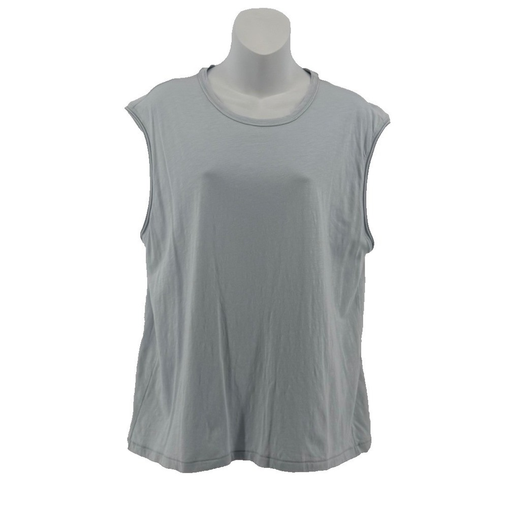 Rag & Bone Pima Cotton Tank Top Light Blue Sleeveless Tee Womens XL